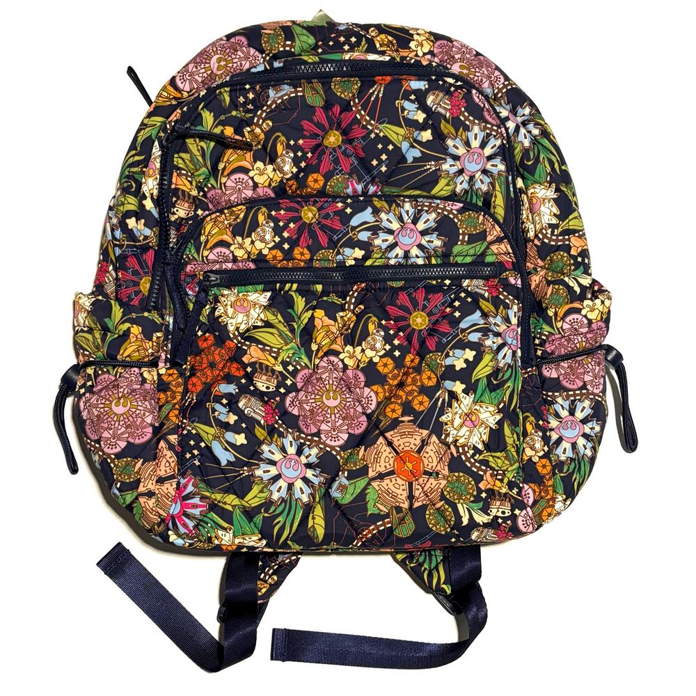 Vera Bradley Star Wars Power The Force Floral Bancroft Backpack Bag EXACT NWT
